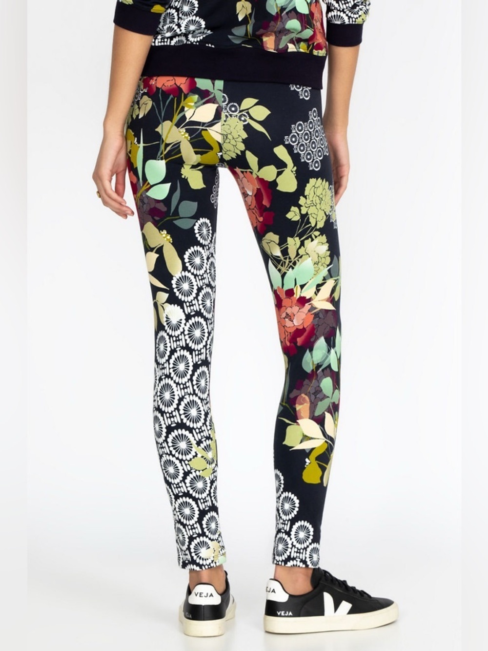 NWT JOHNNY WAS Sierra High-Waisted Floral Leggings Size - Picture 5 of 8